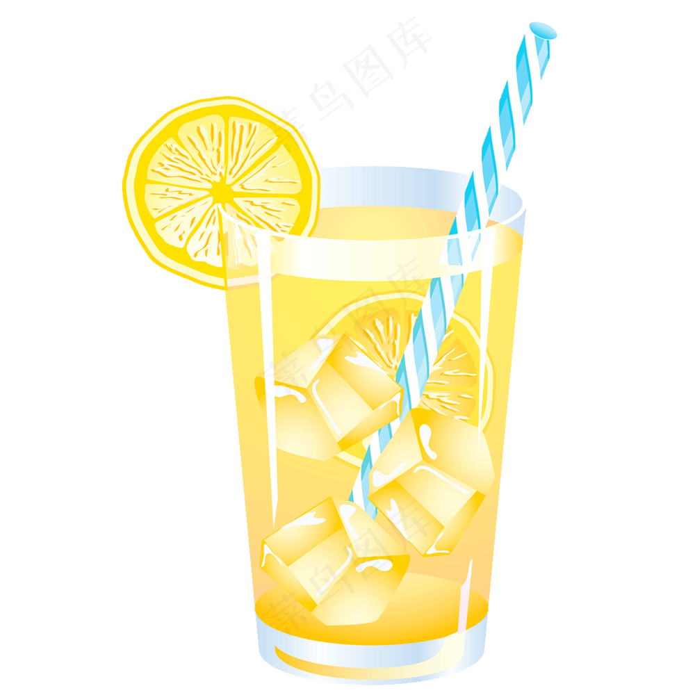 免抠夏日清爽柠檬饮品