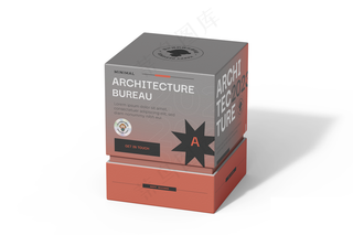 方形天地盖香水精品礼盒包装纸盒logo贴图样机-03