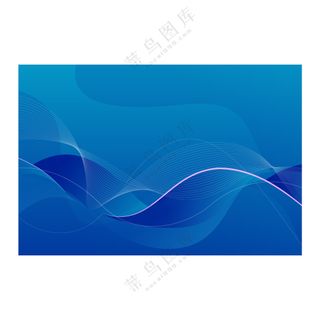 蓝色动感线条素材