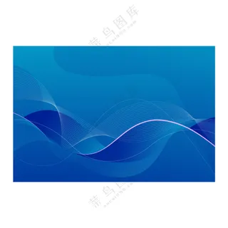 蓝色动感线条素材