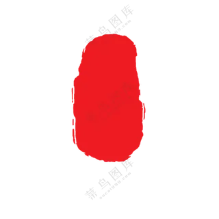 红色不规则的印章适用边框免抠图片