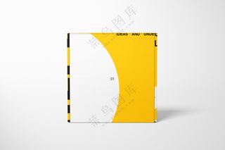 产品包装盒子飞机盒快递纸盒样机PS模板-05