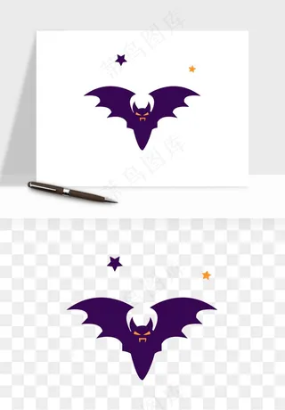 卡通蝙蝠png免抠