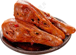 麻辣鸭头  透明素材