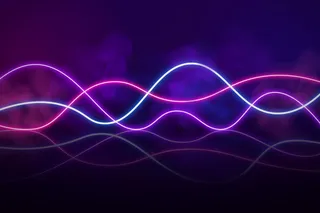 流动的曲线霓虹灯素材