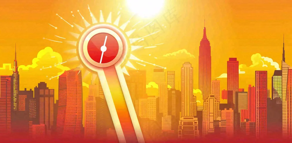 高温预警通知公告背景