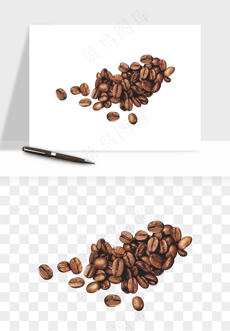 咖啡豆png免抠
