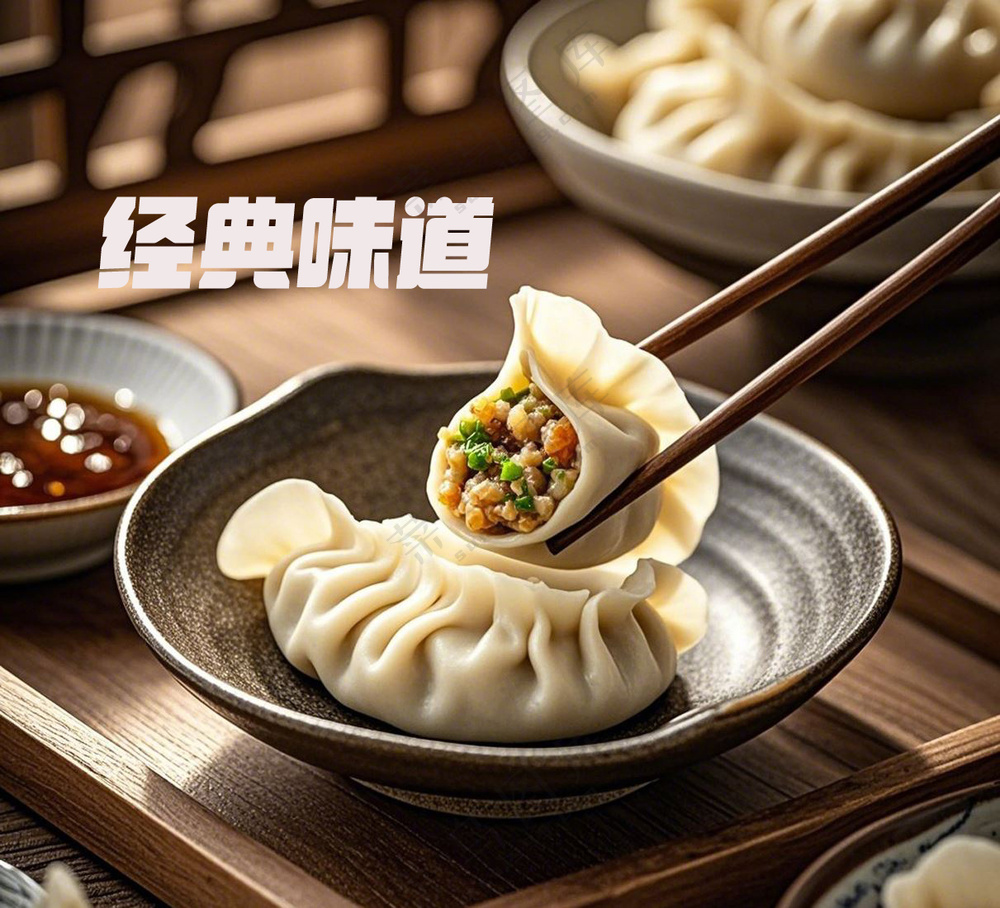 饺子摄影画