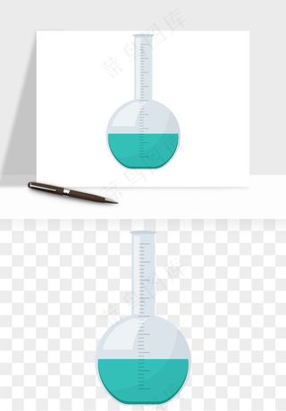 卡通化学实验设备器材png免抠图