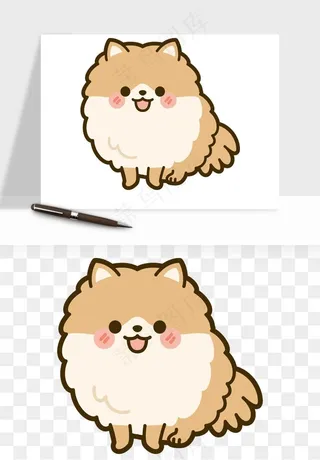 卡通狗狗猫咪png免抠