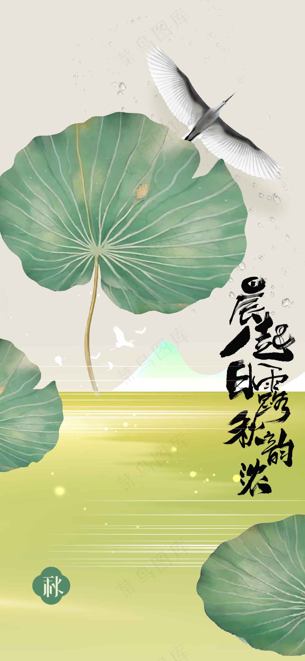 白露节气传统活动宣传海报