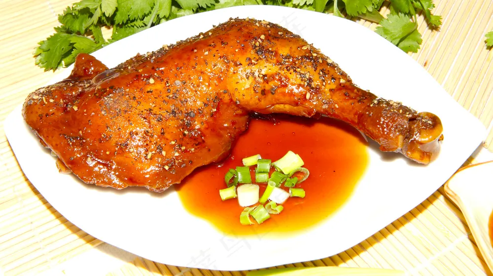 烤手枪腿美食图片