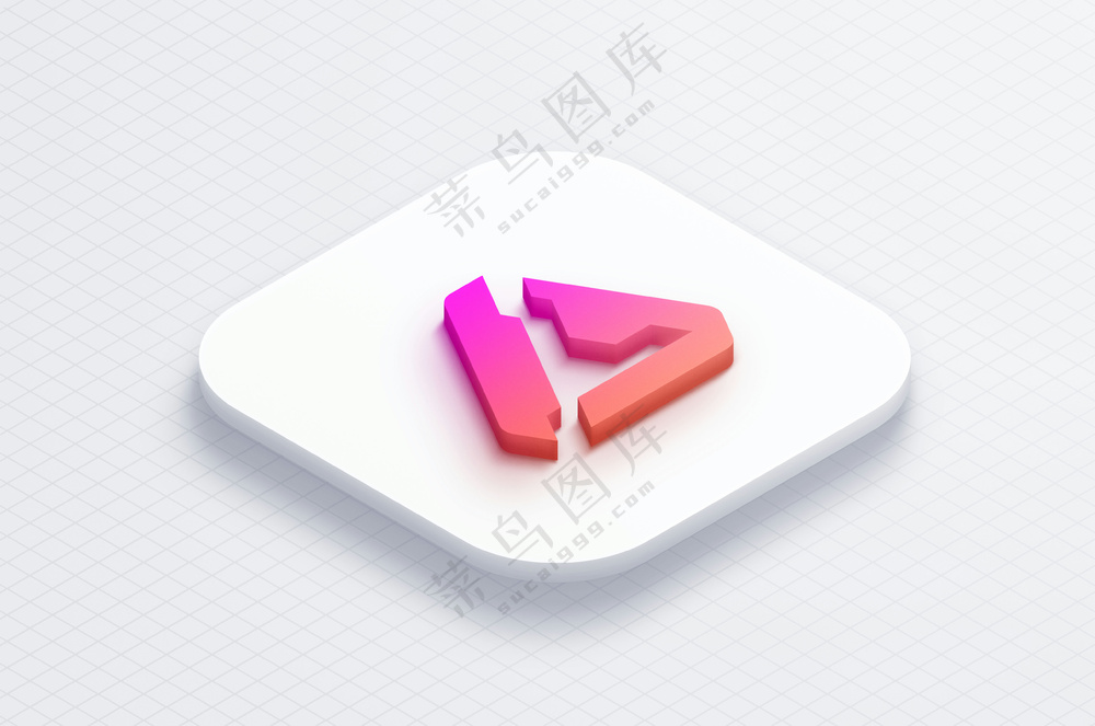 273D立体标志Logo样机徽标设计展示效果图模板