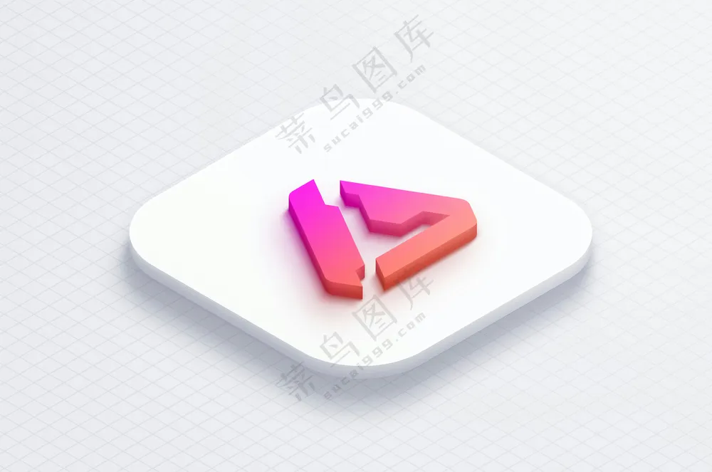 273D立体标志Logo样机徽标设计展示效果图模板