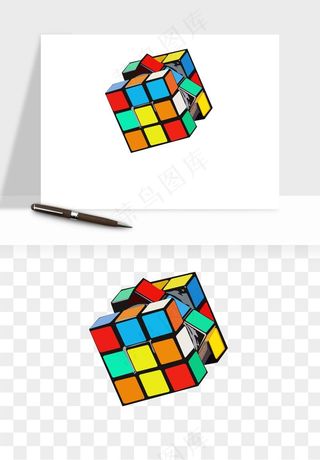 游戏魔方玩具png免抠