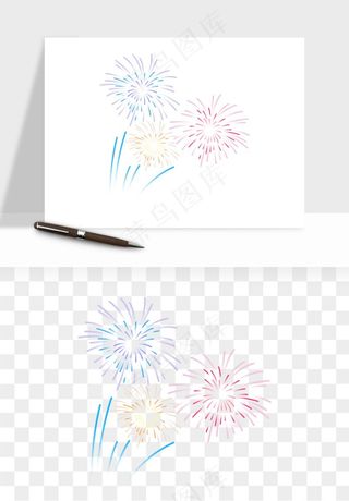 卡通烟花烟火礼花png免抠
