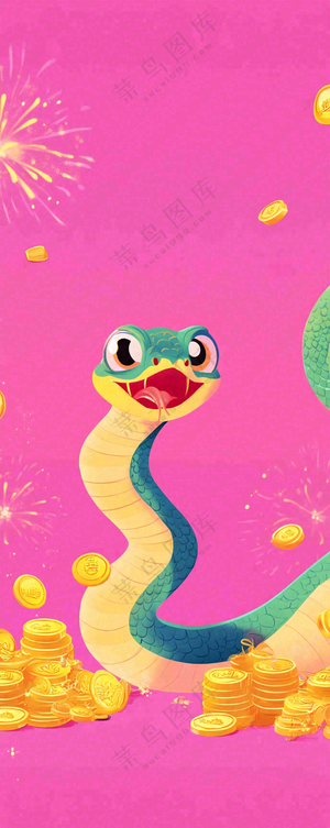 蛇年春节新年背景