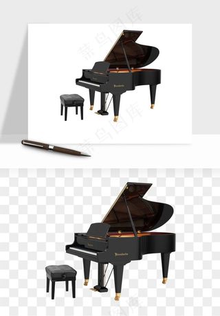 钢琴乐器琴键png免抠