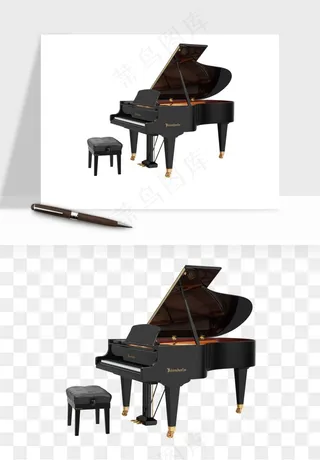 钢琴乐器琴键png免抠
