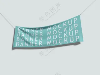 户外横幅广告条幅偶像应援旗帜样机-07