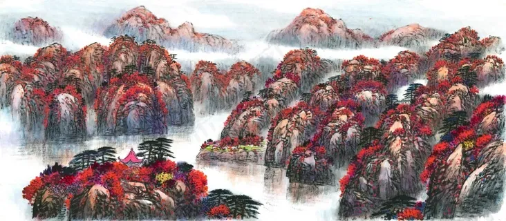 鸿运当头喷绘原图