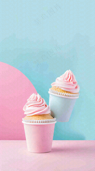 面包蛋糕甜点美食摄影图