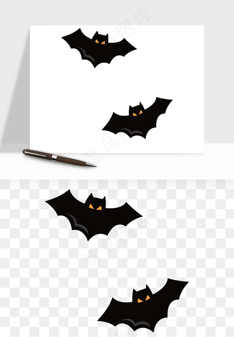 卡通蝙蝠png免抠