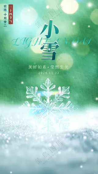 节气小雪海报