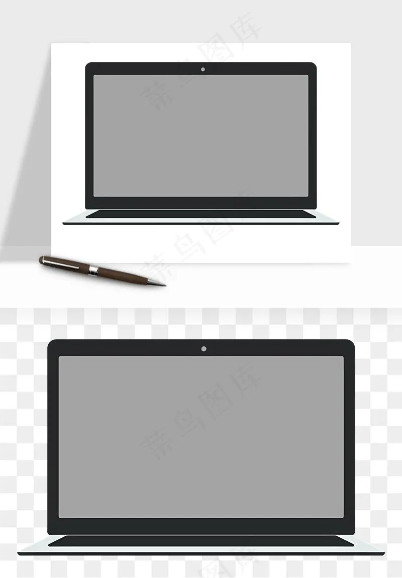 电脑笔记本平板png免抠