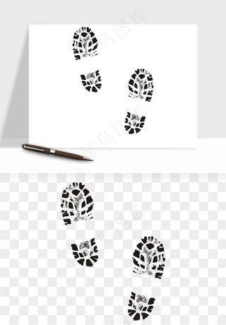 脚印脚丫鞋印png免抠