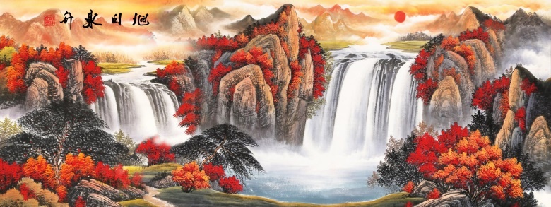 鸿运当头喷绘原图