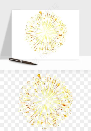卡通烟花烟火礼花png免抠