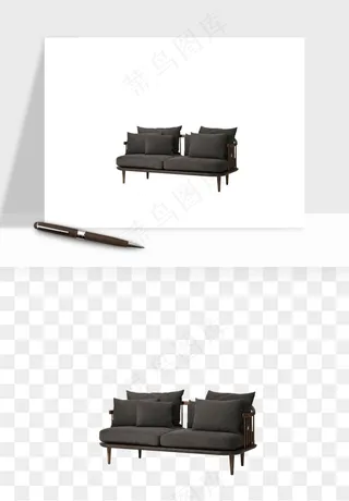 现代沙发家具png免抠