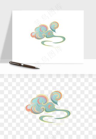 国潮敦煌云纹祥云云彩png免抠