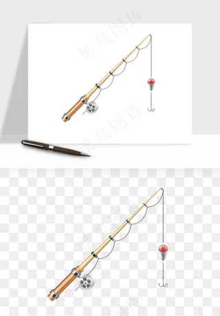 钓鱼竿png免抠