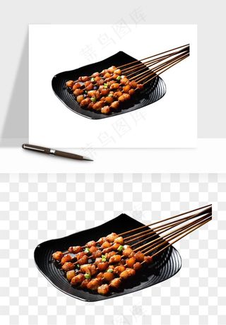 实物烧烤烤肉美食png免抠