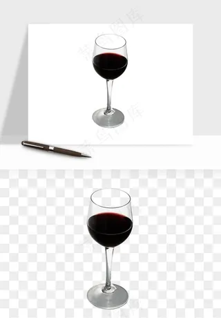 红酒玻璃酒杯png免抠