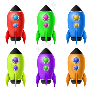 卡通飞船形象萌动漫动画