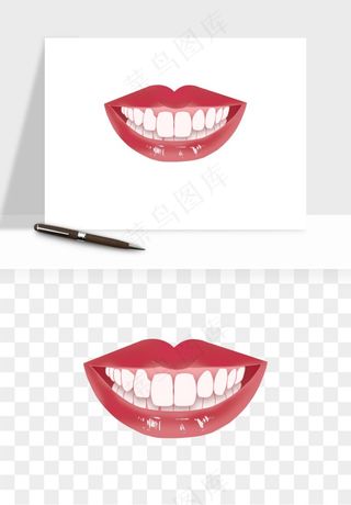 手绘牙齿矫正拔牙png免抠