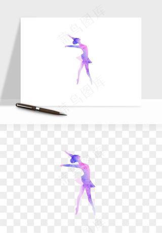 跳舞芭蕾女孩png免抠