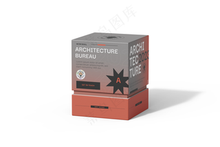 方形天地盖香水精品礼盒包装纸盒logo贴图样机-05