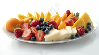 沙拉摄影新鲜果盘美味水果果肉美食