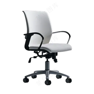 png免抠现代白色电脑椅办公椅