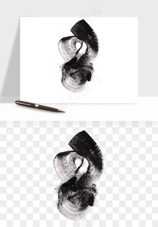 墨迹水墨圆圈圆环边框