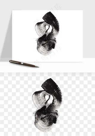 墨迹水墨圆圈圆环边框