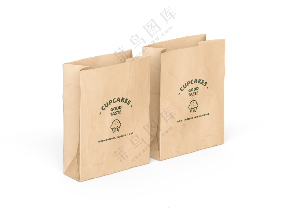 牛皮纸袋食品包装袋外卖袋样机-03