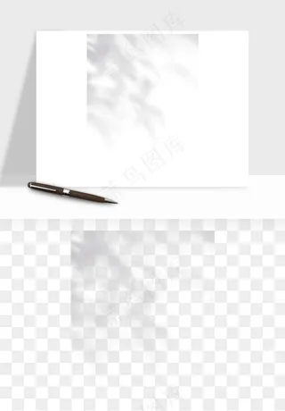 阴影植物窗户投影免抠元素