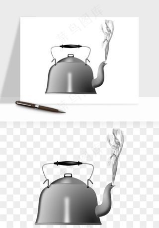开水壶png免抠