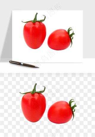 西红柿番茄圣女果png免抠