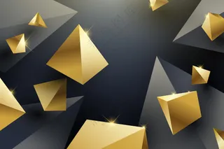 立体三角锥形素材